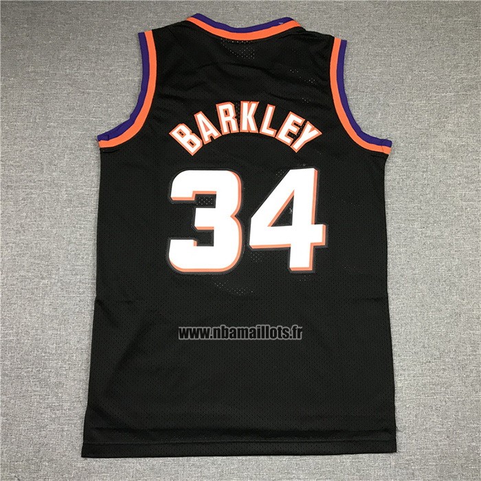 Maillot Phoenix Suns Charles Barkley NO 34 Mitchell & Ness 1992-93 Noir